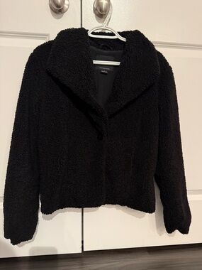 Sanctuary Black Teddy Fleece Jacket